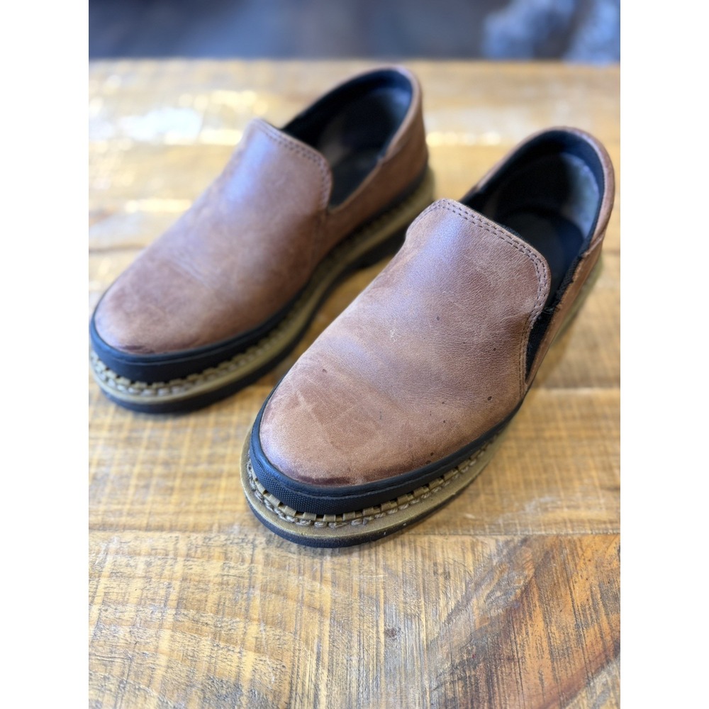 Georgia Giant Boot Twin Gore Work Shoes Brown Leather Women's 7.5 EUR 39
